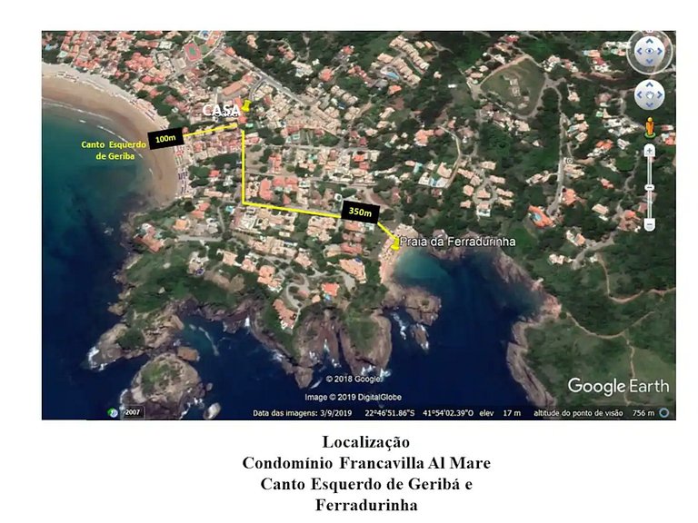 Casa em condomínio a 100m do canto esquerdo de Geribá
