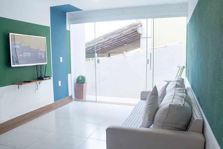 View, large backyard and leisure area in Búzios
