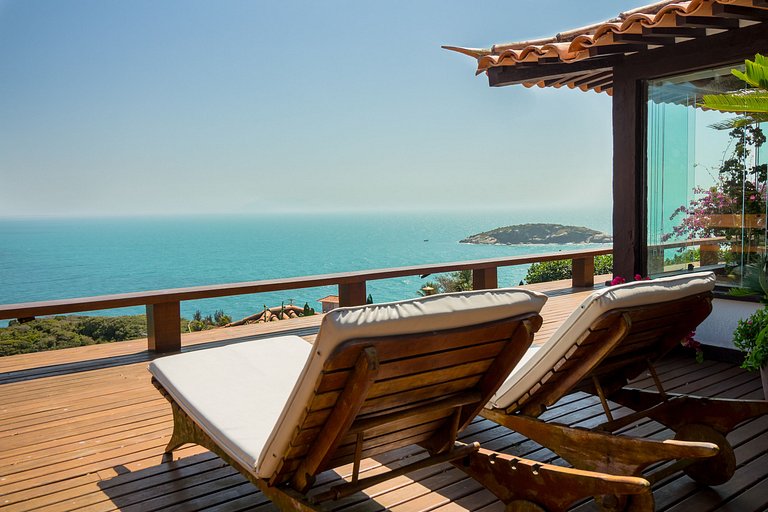 Casa Incrível em Búzios - Vista Mar e Pôr do Sol